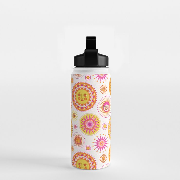Here Comes the Sun - Pink and Yellow Water Bottle Gallery Image 2