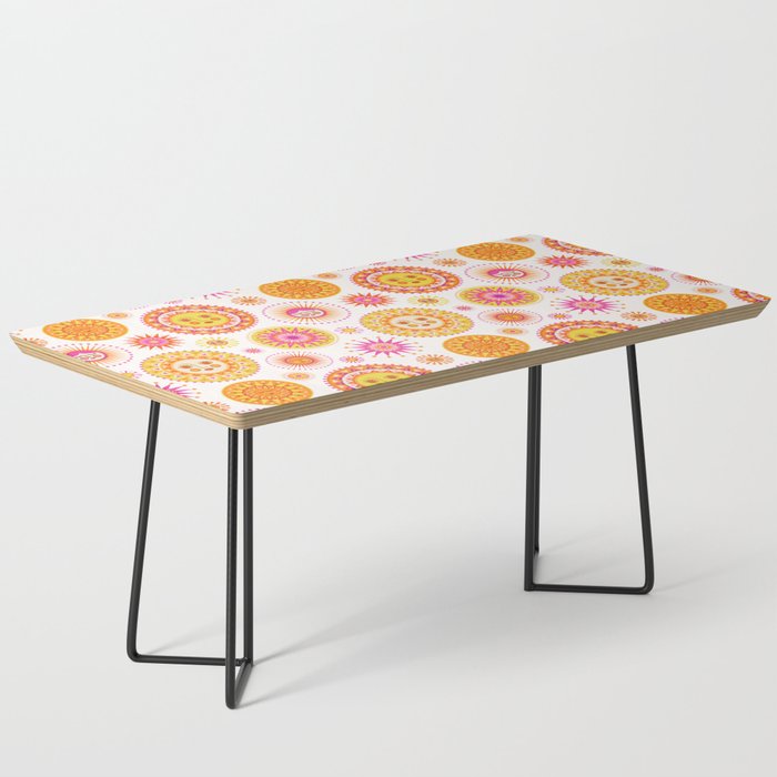 Here Comes the Sun - Pink and Yellow Coffee Table Gallery Image 1