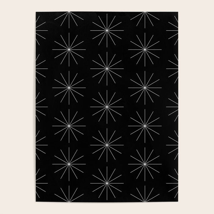 Minimalist Starburst Pattern VII Poster Gallery Image 1