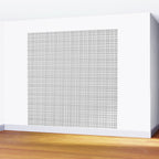 Minimalist Fine Weave Pattern in Gray and White Wall Mural Gallery Image 2