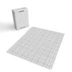 Minimalist Fine Weave Pattern in Gray and White Jigsaw Puzzle Gallery Image 2