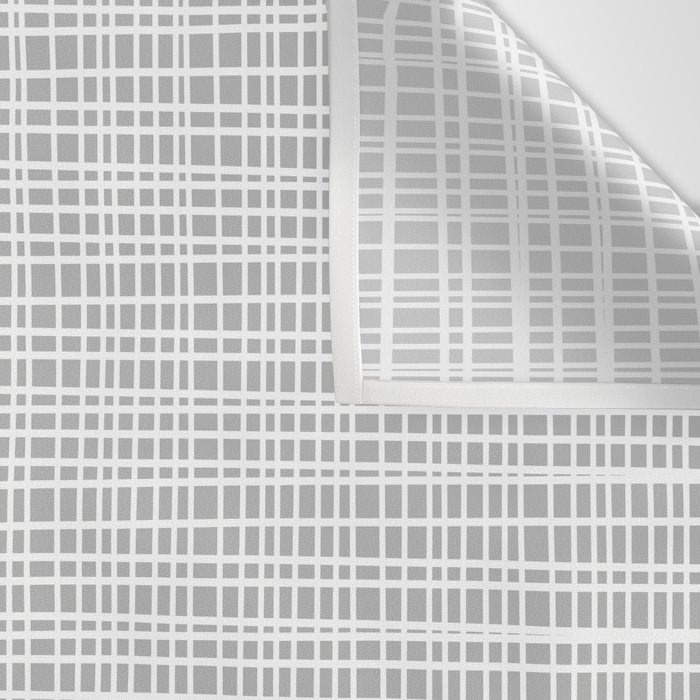 Minimalist Fine Weave Pattern in Gray and White Wall Tapestry Gallery Image 3