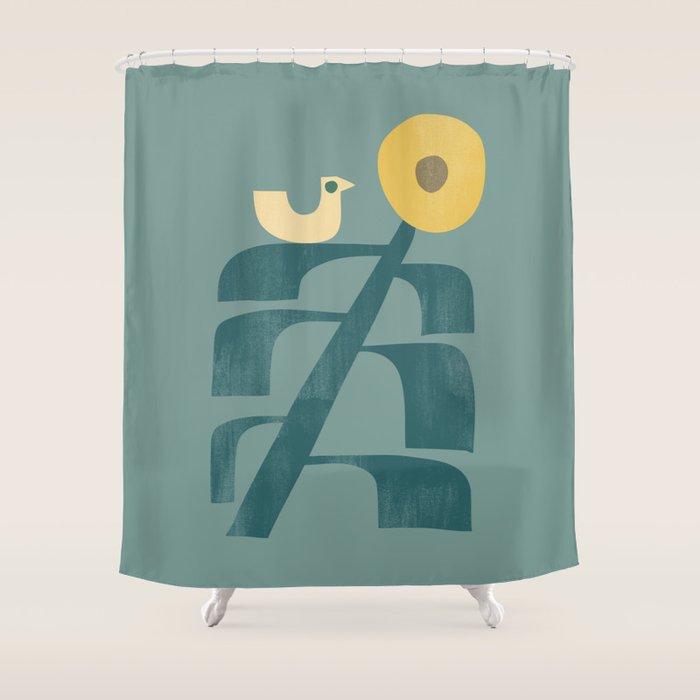 Giant sunflower Shower Curtain Gallery Image 1