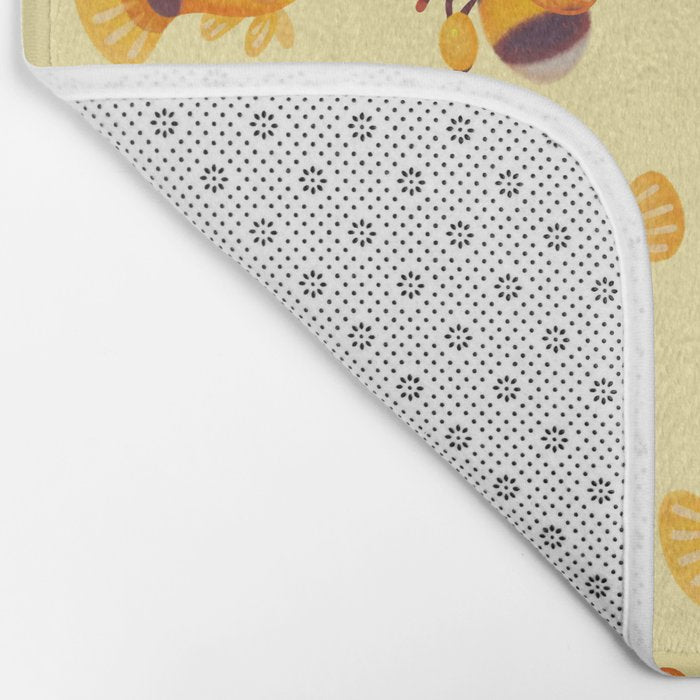 Bumblebee and fish Bath Mat Gallery Image 2