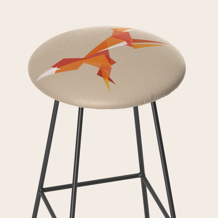 Fractal geometric fox Stool Gallery Image 2