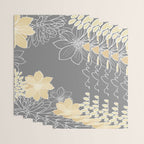 Yellow and Grey Floral Wrapping Paper Gallery Image 3