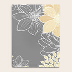 Yellow and Grey Floral Notebook Gallery Image 4