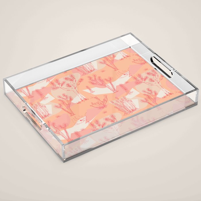 Peach Mohave Desert Acrylic Tray Gallery Image 1