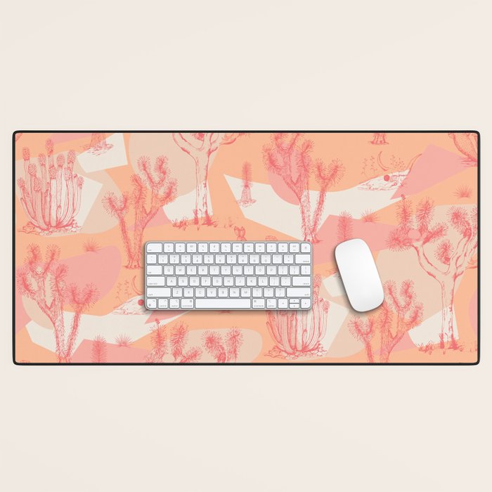 Peach Mohave Desert Desk Mat Gallery Image 1