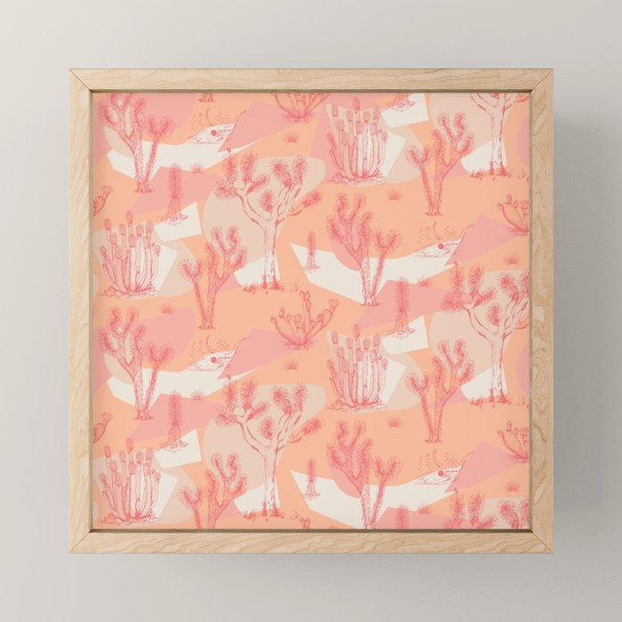 Peach Mohave Desert Mini Art Print Gallery Image 1