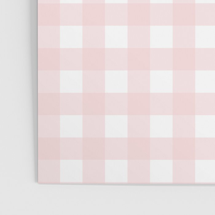 Pastel pink gingham pattern Poster Gallery Image 3