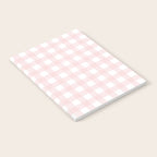 Pastel pink gingham pattern Notebook Gallery Image 2