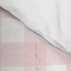 Pastel pink gingham pattern Comforter Gallery Image 4