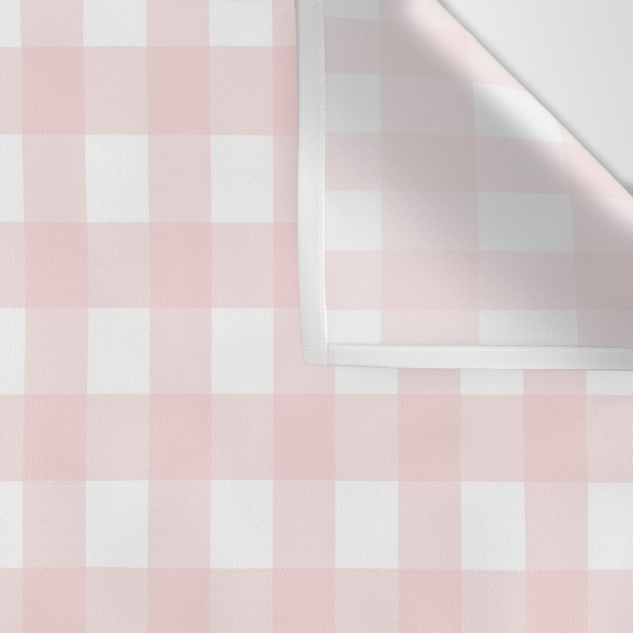 Pastel pink gingham pattern Wall Tapestry Gallery Image 3