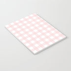 Pastel pink gingham pattern Notebook Gallery Image 3