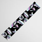Trendy holographic y2k sticker pattern Table Runner Gallery Image 3