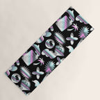 Trendy holographic y2k sticker pattern Yoga Mat Gallery Image 1