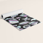 Trendy holographic y2k sticker pattern Yoga Mat Gallery Image 2