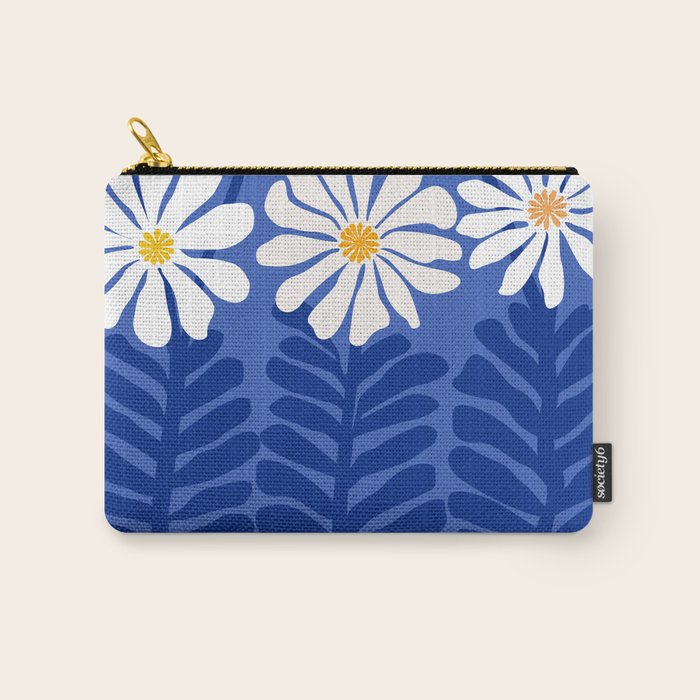 Daisy Dreams - Whimsical Flower Illustration Carry All Pouch Gallery Image 1