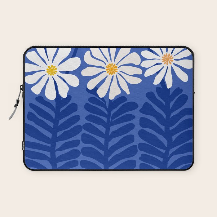 Daisy Dreams - Whimsical Flower Illustration Laptop Sleeve Gallery Image 1