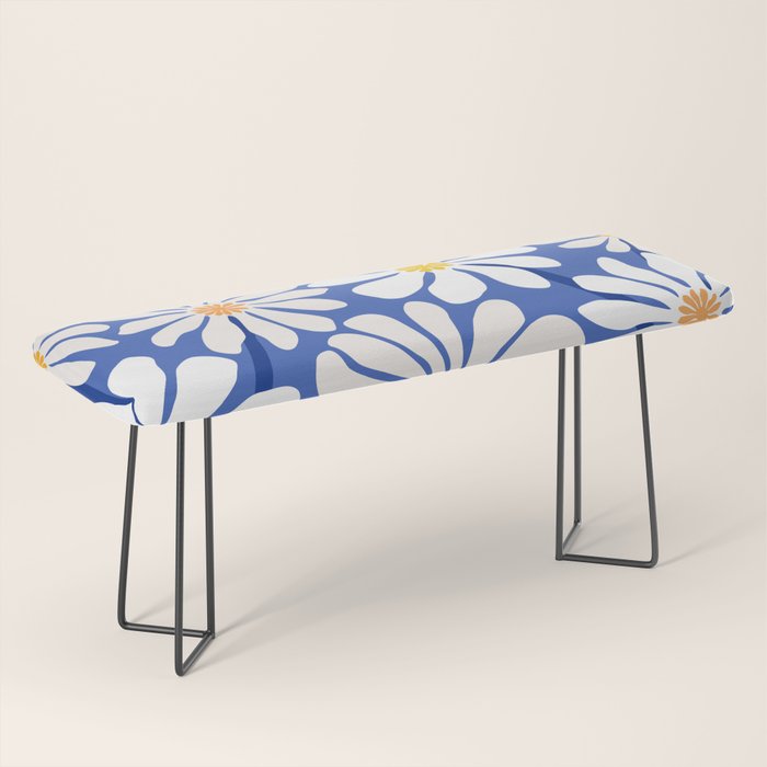 Daisy Dreams - Whimsical Flower Illustration Bench Gallery Image 1