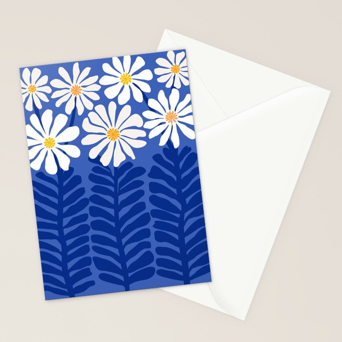 Daisy Dreams - Whimsical Flower Illustration Stationery Card Gallery Image 2