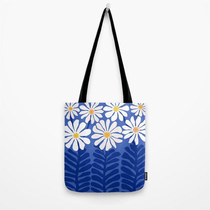 Daisy Dreams - Whimsical Flower Illustration Tote Bag Gallery Image 2