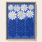 Daisy Dreams - Whimsical Flower Illustration Serving Tray Gallery Image 1