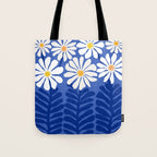 Daisy Dreams - Whimsical Flower Illustration Tote Bag Gallery Image 1