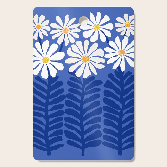 Daisy Dreams - Whimsical Flower Illustration Cutting Board Gallery Image 1