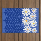 Daisy Dreams - Whimsical Flower Illustration Outdoor Rug Gallery Image 1