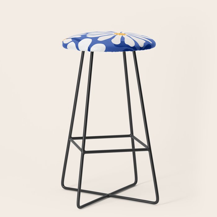 Daisy Dreams - Whimsical Flower Illustration Stool Gallery Image 1