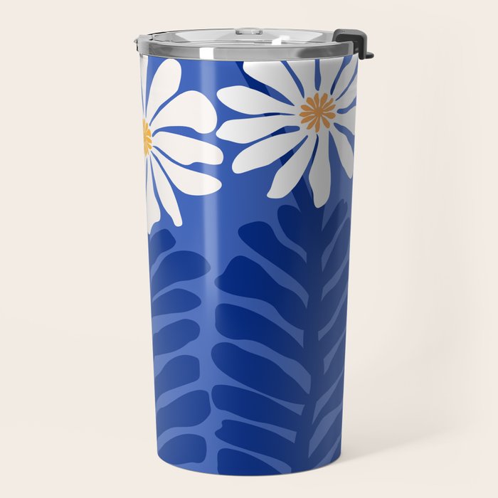 Daisy Dreams - Whimsical Flower Illustration Travel Mug Gallery Image 2