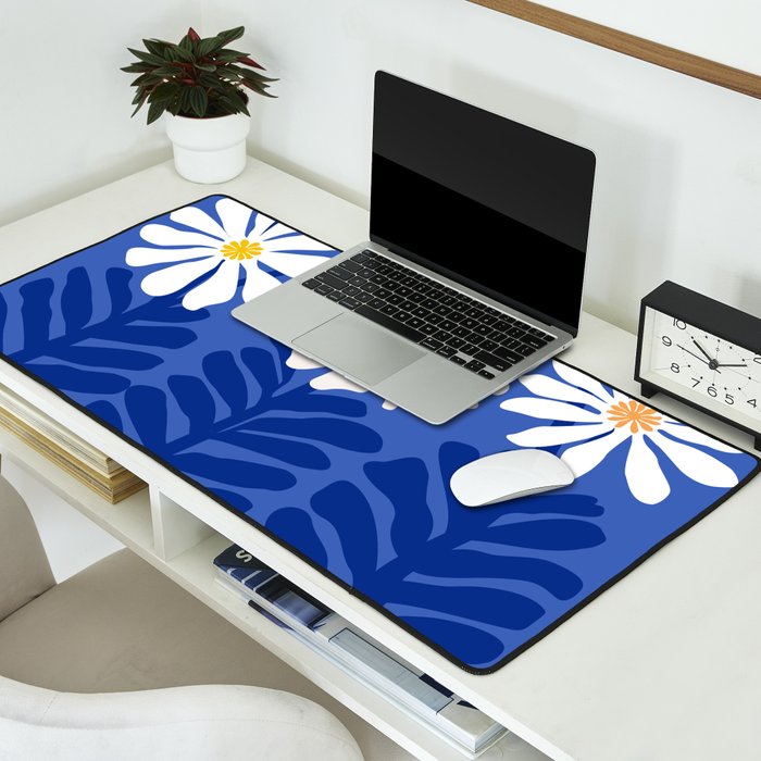 Daisy Dreams - Whimsical Flower Illustration Desk Mat Gallery Image 2