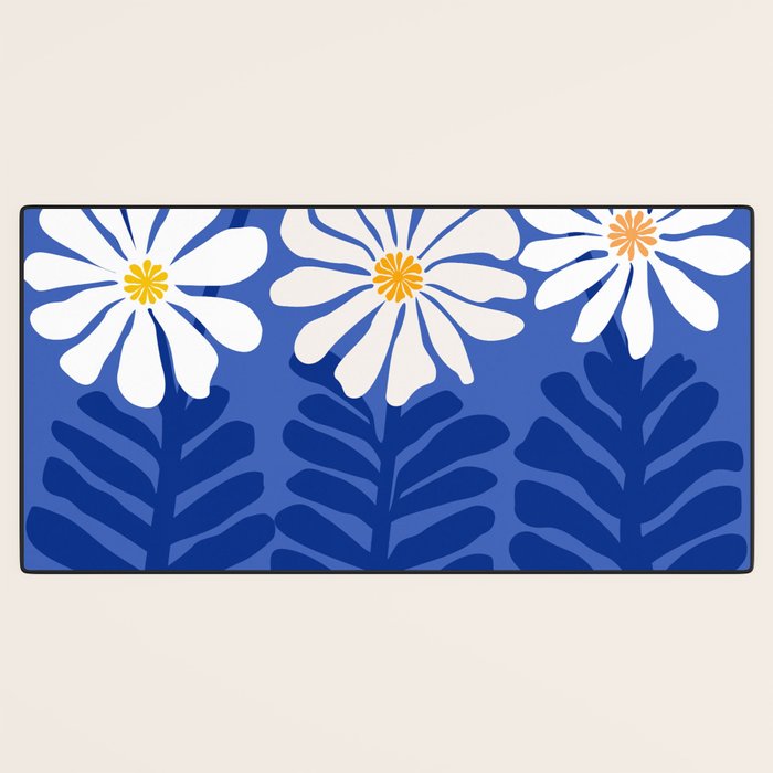 Daisy Dreams - Whimsical Flower Illustration Desk Mat Gallery Image 3