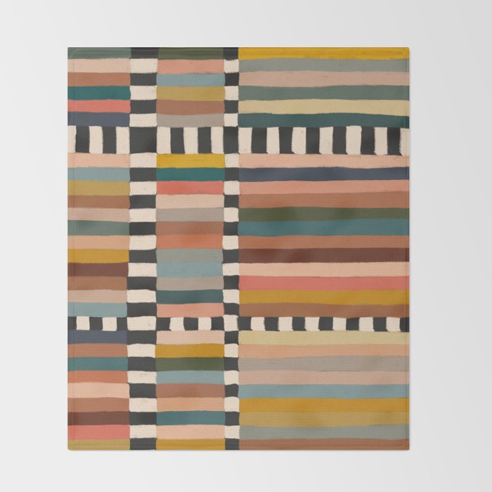 Mix of Stripes #11 Throw Blanket Gallery Image 2