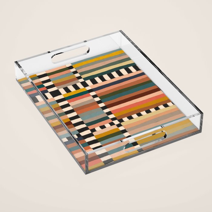 Mix of Stripes #11 Acrylic Tray Gallery Image 1