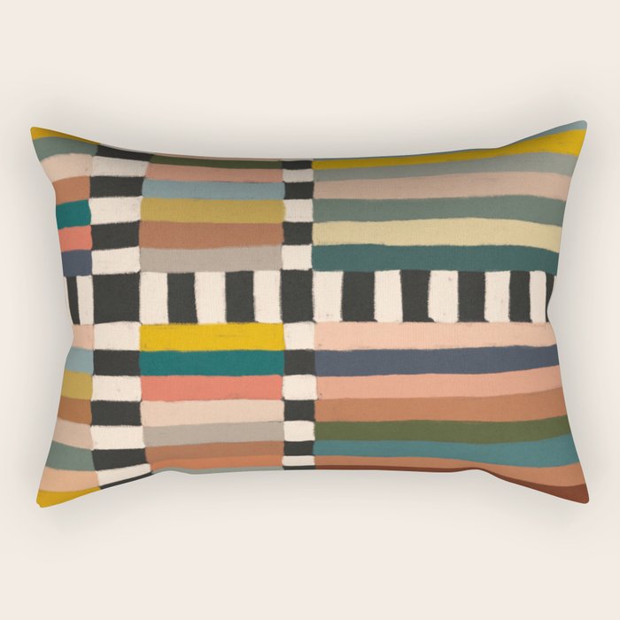 Mix of Stripes #11 Rectangular Pillow Gallery Image 1