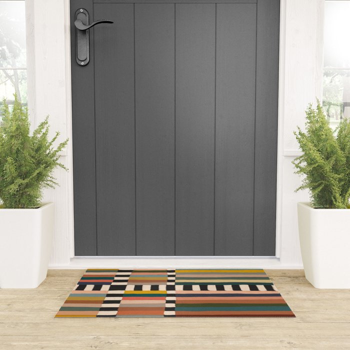 Mix of Stripes #11 Welcome Mat Gallery Image 3