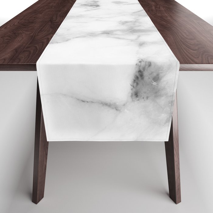 White Marble Table Runner Gallery Image 1
