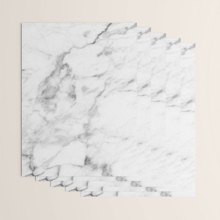 White Marble Wrapping Paper Gallery Image 3