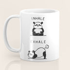 Inhale Exhale Panda Coffee Mug Gallery Image 3