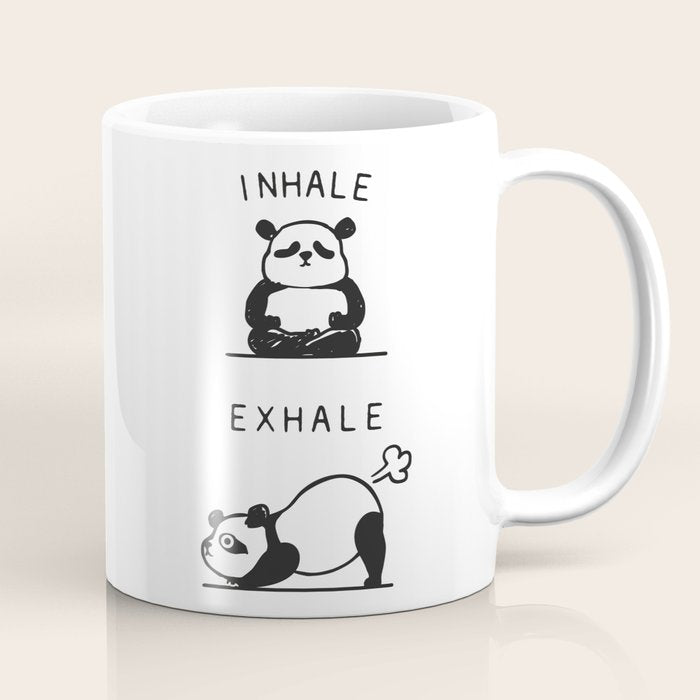 Inhale Exhale Panda Coffee Mug Gallery Image 1