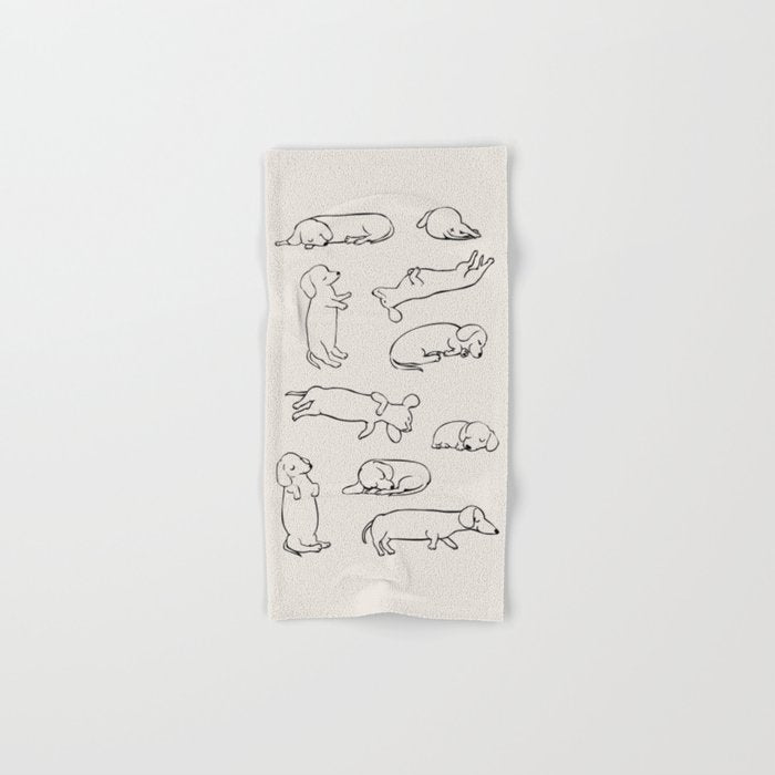 More Sleep Dachshund Towels Gallery Image 1