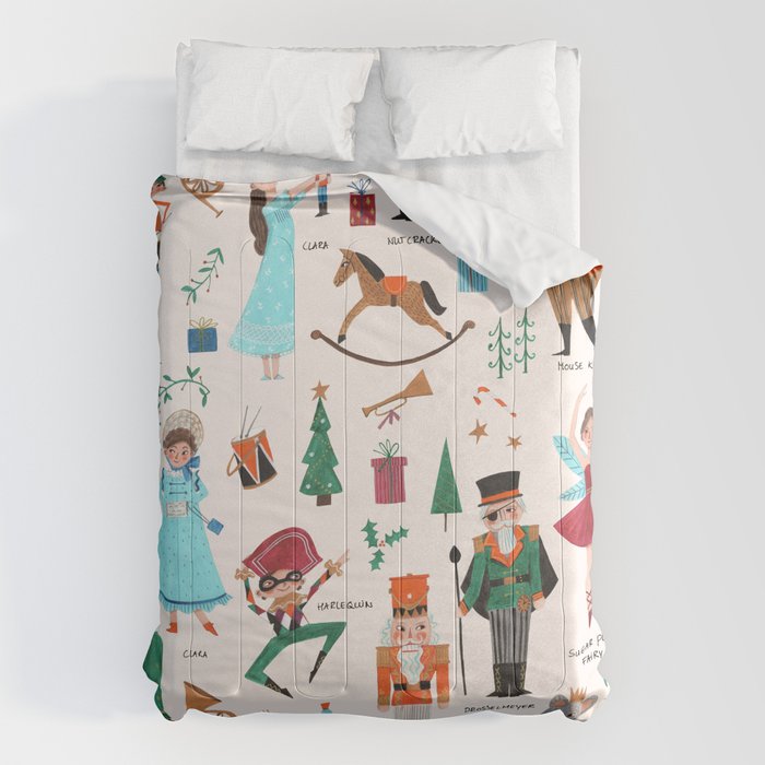 Festive Nutcracker holiday pattern Comforter Gallery Image 6