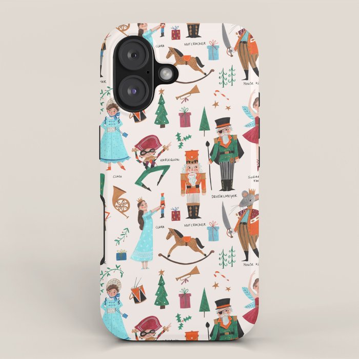 Festive Nutcracker holiday pattern iPhone Case Gallery Image 1