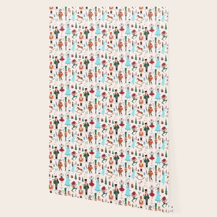 Festive Nutcracker holiday pattern Wallpaper Gallery Image 2
