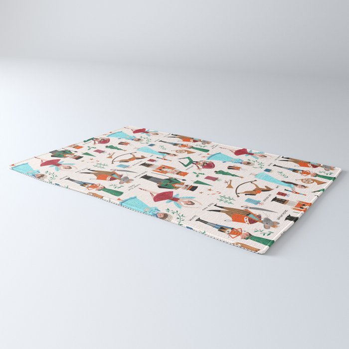 Festive Nutcracker holiday pattern Rug Gallery Image 3