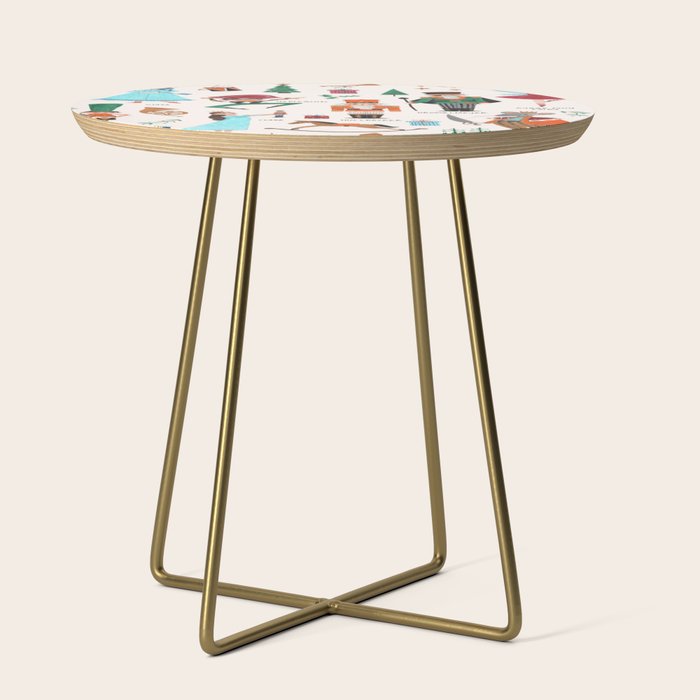 Festive Nutcracker holiday pattern Side Table Gallery Image 1