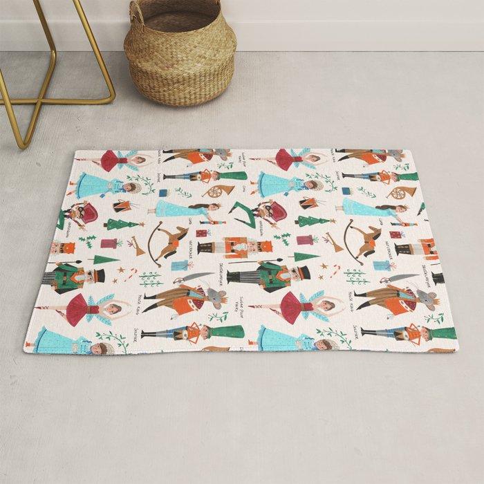 Festive Nutcracker holiday pattern Rug Gallery Image 1